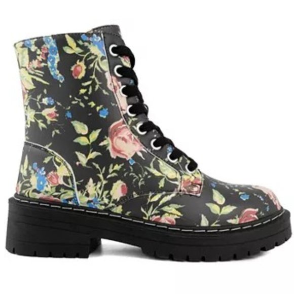 SUGAR Women's Kaedy Combat Boots - Picture 2 of 5